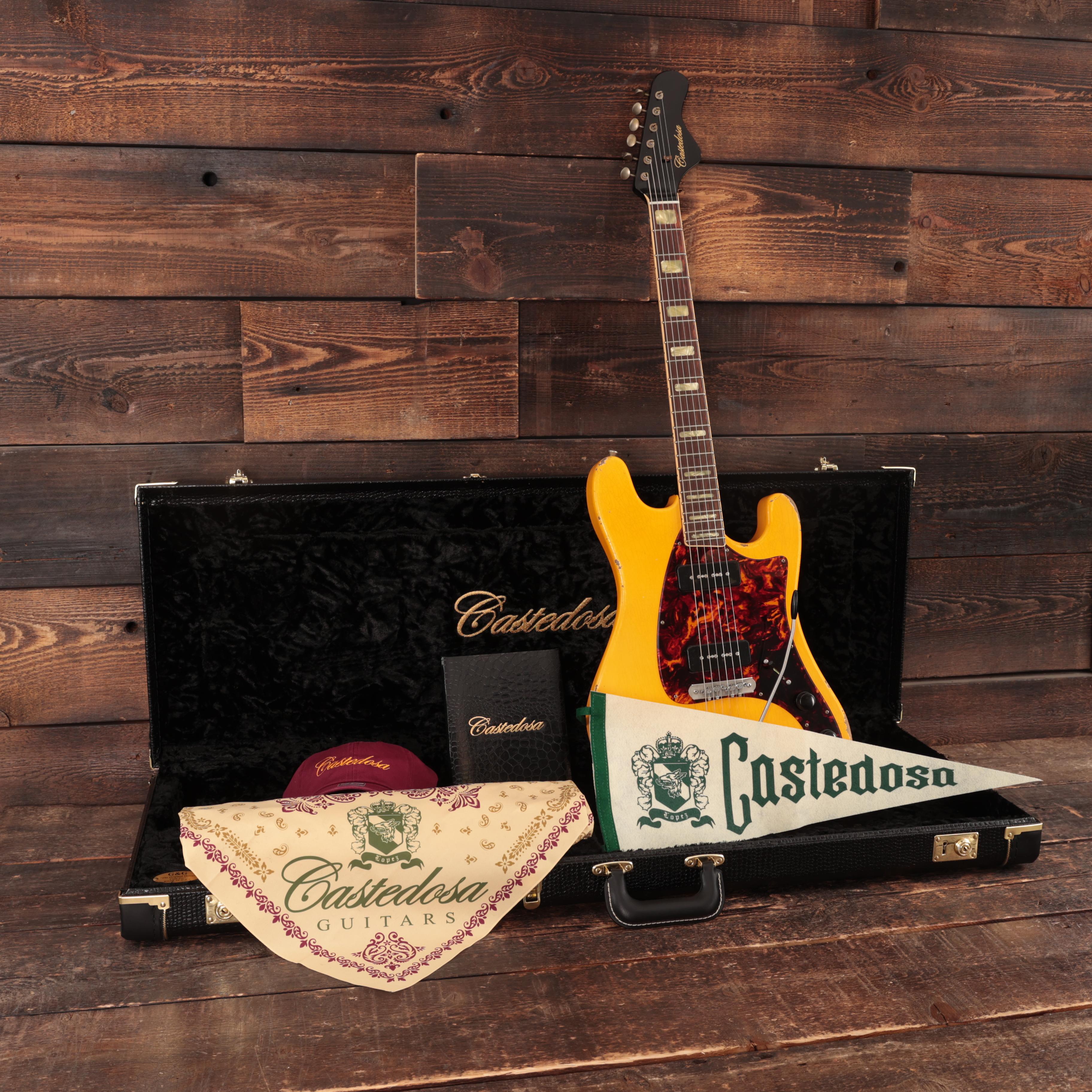 ギター Castedosa guitars Conchers Standard Castedosa Conchers Standard 25.5 Electric Guitar in Aged Casino